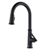 Karran Elwood 1.8 GPM Single Lever Handle Lead-free Brass ADA Kitchen Faucet, Pull-Down Kitchen, Matte Black, KKF330MB
