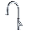 Karran Elwood 1.8 GPM Single Lever Handle Lead-free Brass ADA Kitchen Faucet, Pull-Down Kitchen, Stainless Steel, KKF330SS