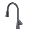 Karran Kadoma 1.8 GPM Single Lever Handle Touchless ADA Kitchen Faucet, Pull-Down Kitchen, Gunmetal Grey, KKF340GG