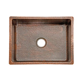 Premier Copper Products 25" Copper Kitchen Sink, Oil Rubbed Bronze, KSDB25199 - The Sink Boutique