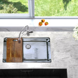 Nantucket Sinks Brightwork Home 32" Undermount Stainless Steel Kitchen Sink, 16 Gauge, KSSH-PS-3220