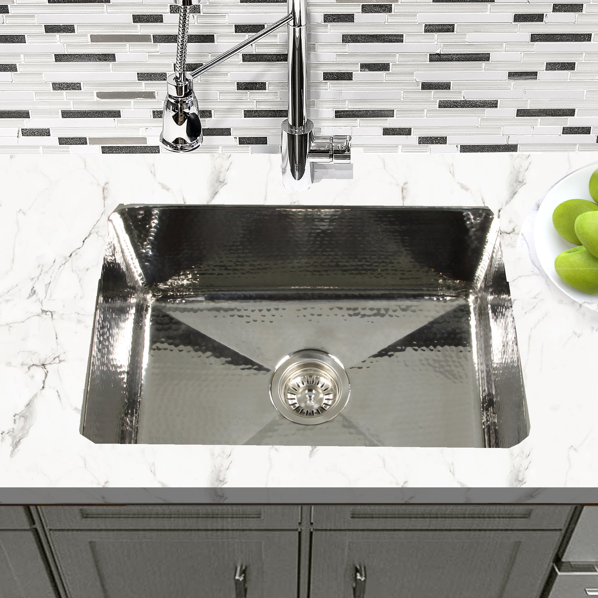 Nantucket Sinks Brightwork Home 23" Undermount Stainless Steel Kitchen/Laundry Sink, 16 Gauge, KSSH2318-9