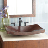 Native Trails Kohani 20" Rectangle Copper Bathroom Sink, Antique Copper, CPS257