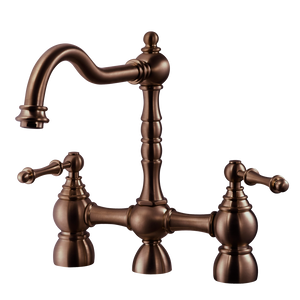 Alternate Image for Houzer Lexington Bridge Kitchen Faucet with Sidespray Antique Copper, LEXBS-956-AC
