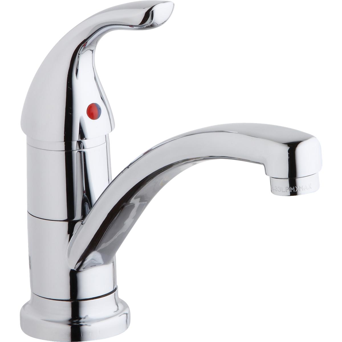 Elkay LK1500CR Everyday Single Hole Deck Mount Kitchen Faucet with Lever Handle Chrome - The Sink Boutique