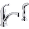 Elkay LK1501CR Everyday Two Hole Deck Mount Kitchen Faucet with Lever Handle and Side Spray Chrome