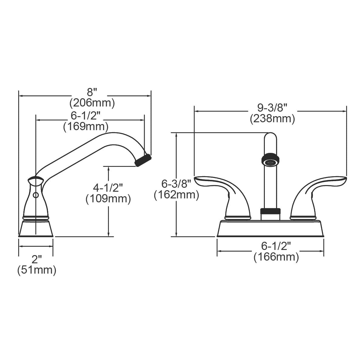 Elkay LK2000CR Everyday Laundry/Utility Deck Mount Faucet and Lever Handles Chrome - The Sink Boutique