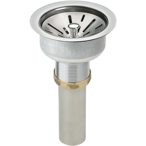 Alternate Image for Elkay LK35 3-1/2" Drain Fitting Type 304 Stainless Steel Body, Strainer Basket and Tailpiece