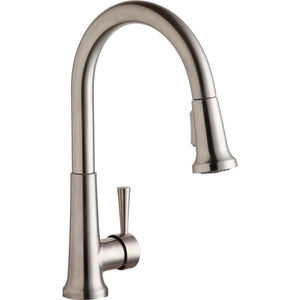 Alternate Image for Elkay LK6000LS Everyday Single Hole Deck Mount Kitchen Faucet with Pull-down Spray Forward Only Lever Handle Lustrous Steel