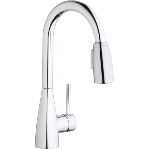 Elkay LKAV4032CR Avado Single Hole Bar Faucet with Pull-down Spray and Forward Only Lever Handle Chrome