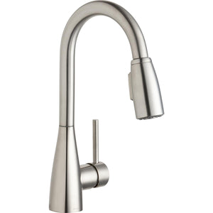 Alternate Image for Elkay LKAV4032LS Avado Single Hole Bar Faucet with Pull-down Spray and Forward Only Lever Handle Lustrous Steel