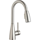 Elkay LKAV4032LS Avado Single Hole Bar Faucet with Pull-down Spray and Forward Only Lever Handle Lustrous Steel - The Sink Boutique