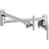 Elkay LKAV4091CR Avado Wall Mount Single Hole Pot Filler Kitchen Faucet with Lever Handles Chrome