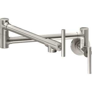 Alternate Image for Elkay LKAV4091LS Avado Wall Mount Single Hole Pot Filler Kitchen Faucet with Lever Handles Lustrous Steel