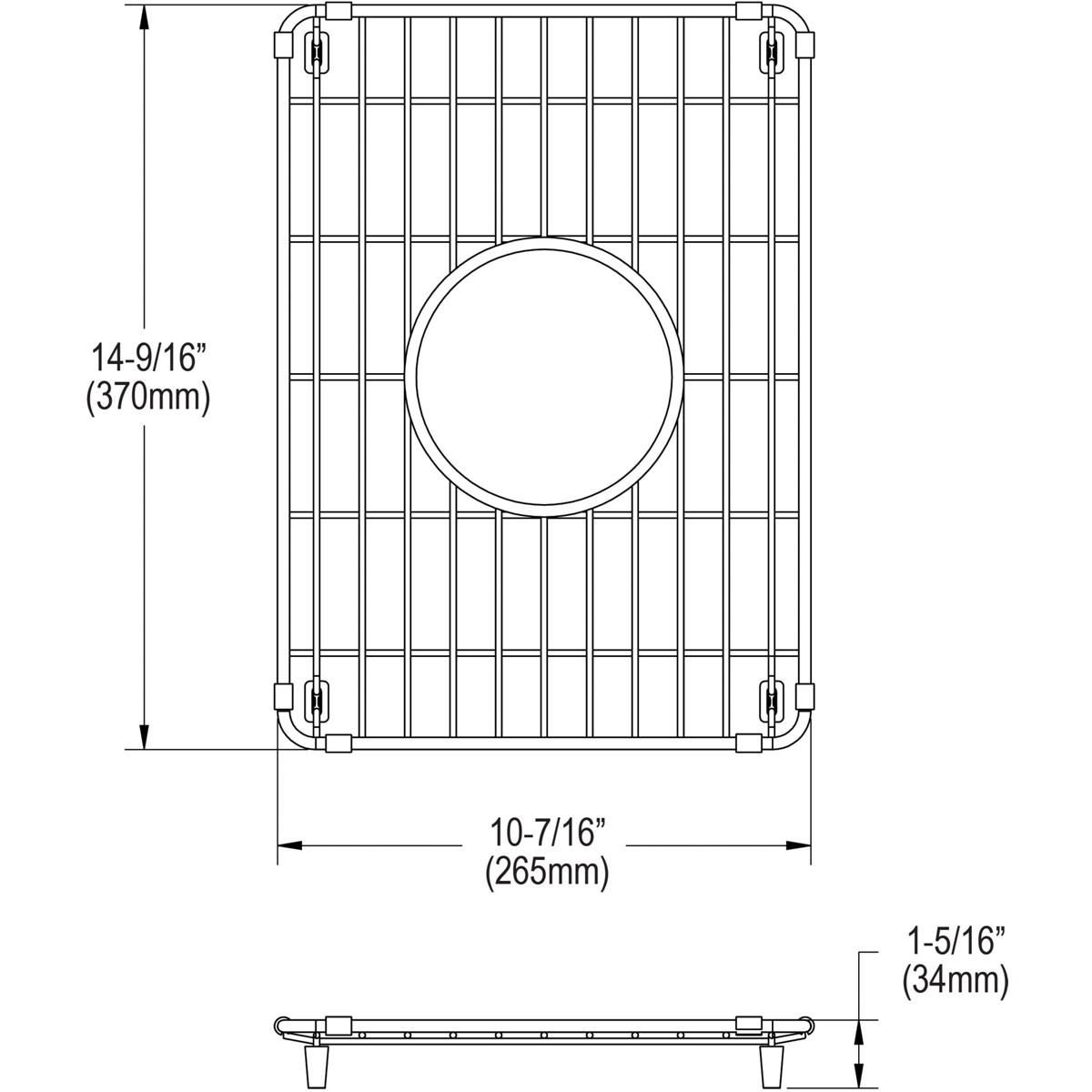 Elkay Stainless Steel Bottom Grids for Fireclay Farmhouse Sink - SWUF3320, LKBG1115SS-LKBG1715SS - The Sink Boutique