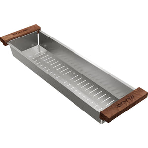 Alternate Image for Elkay Dart Canyon Stainless Steel 6-7/16" x 21-1/2" x 2-1/2" Colander, LKC0722LSS