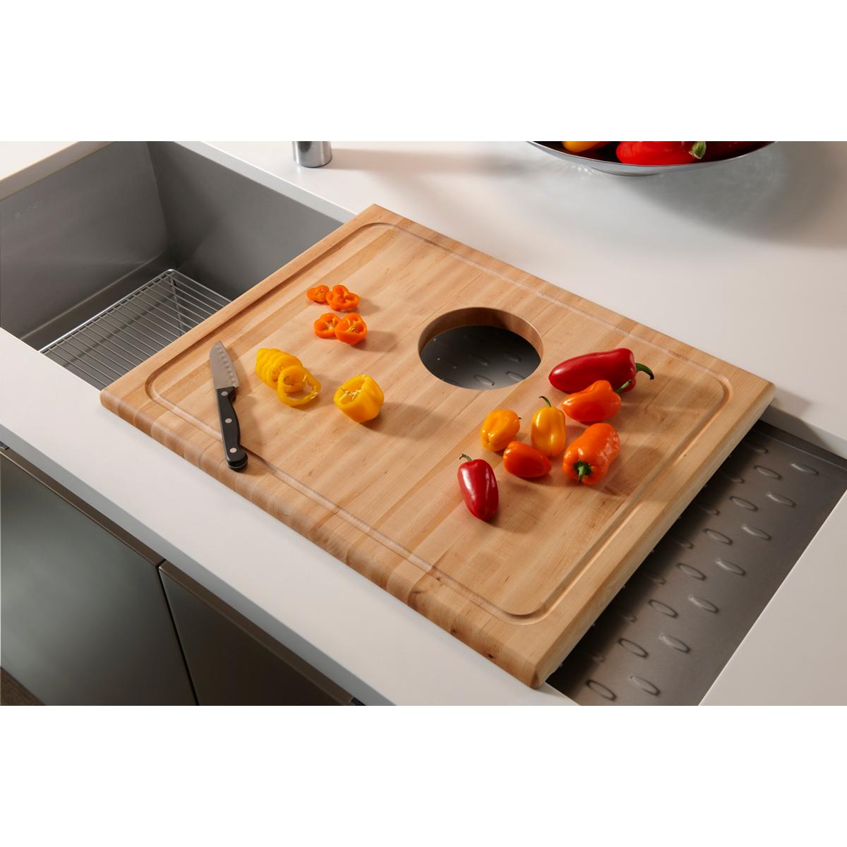 Elkay LKCBF2115HW Hardwood 20-1/2" x 16-5/8" x 1" Cutting Board