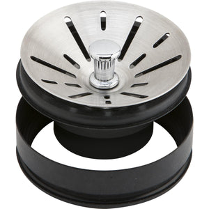 Alternate Image for Elkay LKDS35 3-1/2" Disposal Stopper / Strainer for use with Perfect Drain or InSinkErator Disposal Satin Finish