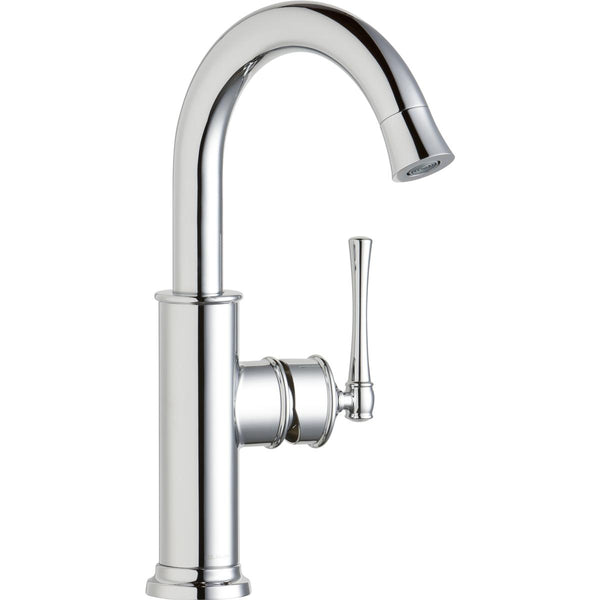 Elkay LKEC2012CR Explore Single Hole Bar Faucet with Forward Only Lever Handle Chrome