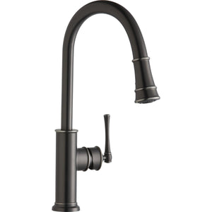 Alternate Image for Elkay LKEC2031AS Explore Single Hole Kitchen Faucet with Pull-down Spray and Forward Only Lever Handle Antique Steel