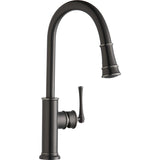 Elkay LKEC2031AS Explore Single Hole Kitchen Faucet with Pull-down Spray and Forward Only Lever Handle Antique Steel - The Sink Boutique