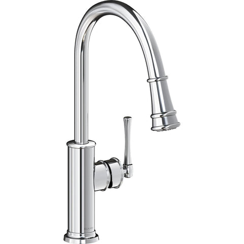 Elkay LKEC2031CR Explore Single Hole Kitchen Faucet with Pull-down Spray and Forward Only Lever Handle Chrome - The Sink Boutique
