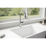 Elkay LKEC2031CR Explore Single Hole Kitchen Faucet with Pull-down Spray and Forward Only Lever Handle Chrome