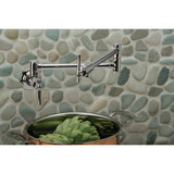 Elkay LKEC2091CR Explore Wall Mount Single Hole Pot Filler Kitchen Faucet with Lever Handles Chrome