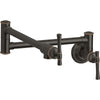 Elkay LKEC2091RB Explore Wall Mount Single Hole Pot Filler Kitchen Faucet with Lever Handles Oil Rubbed Bronze