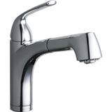 Elkay LKGT1042CR Gourmet Single Hole Bar Faucet Pull-out Spray and Lever Handle Chrome