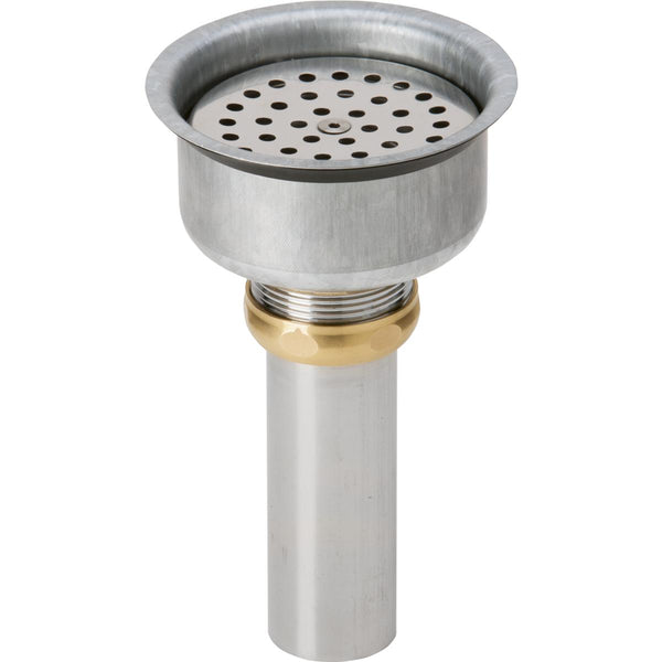 Elkay LKPDVR18B Perfect Drain Chrome Plated Brass Body, Vandal-resistant Strainer and LKADOS Tailpiece