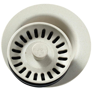 Alternate Image for Elkay LKQD35BQ Polymer 3-1/2" Disposer Flange with Removable Basket Strainer and Rubber Stopper Bisque