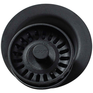 Alternate Image for Elkay LKQD35CA Polymer 3-1/2" Disposer Flange with Removable Basket Strainer and Rubber Stopper Caviar