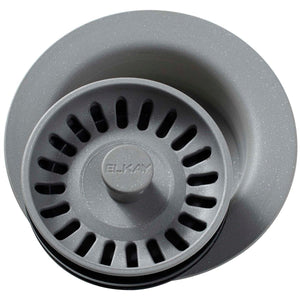 Alternate Image for Elkay LKQD35GS Polymer 3-1/2" Disposer Flange with Removable Basket Strainer and Rubber Stopper Greystone