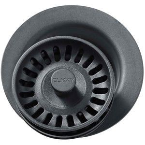 Alternate Image for Elkay LKQD35GY Polymer 3-1/2" Disposer Flange with Removable Basket Strainer and Rubber Stopper Dusk Gray
