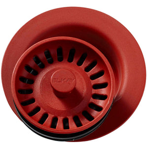 Alternate Image for Elkay LKQD35MA Polymer 3-1/2" Disposer Flange with Removable Basket Strainer and Rubber Stopper Maraschino
