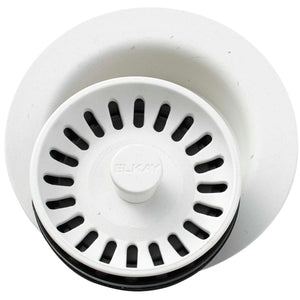 Alternate Image for Elkay LKQD35RT Polymer 3-1/2" Disposer Flange with Removable Basket Strainer and Rubber Stopper Ricotta