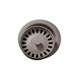 Elkay LKQD35SM Polymer 3-1/2" Disposer Flange with Removable Basket Strainer and Rubber Stopper Silvermist - The Sink Boutique