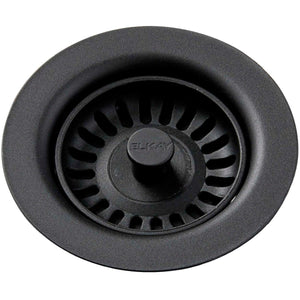 Alternate Image for Elkay LKQS35BK Polymer Drain Fitting with Removable Basket Strainer and Rubber Stopper Black