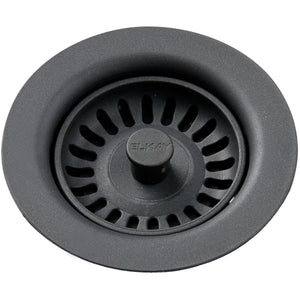 Alternate Image for Elkay LKQS35CH Polymer Drain Fitting with Removable Basket Strainer and Rubber Stopper Charcoal