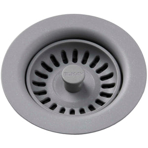 Alternate Image for Elkay LKQS35GS Polymer Drain Fitting with Removable Basket Strainer and Rubber Stopper Greystone