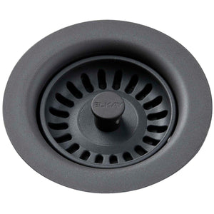 Alternate Image for Elkay LKQS35GY Polymer Drain Fitting with Removable Basket Strainer and Rubber Stopper Dusk Gray