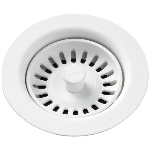 Elkay LKQS35RT Polymer Drain Fitting with Removable Basket Strainer and Rubber Stopper Ricotta