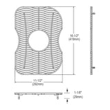 Elkay LKWBG1419SS Stainless Steel 11-1/2" x 16-1/2" x 1-1/8" Bottom Grid - The Sink Boutique