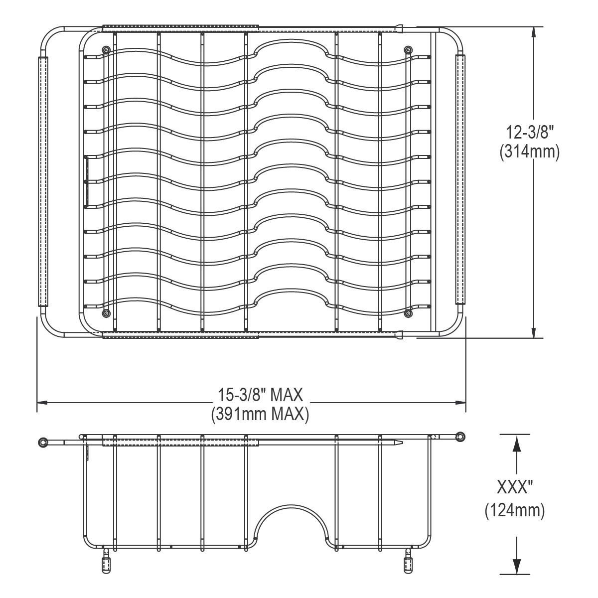 Elkay LKWERBSS Stainless Steel 15-3/8" x 12-3/8" x 5-7/16" Rinsing Basket - The Sink Boutique