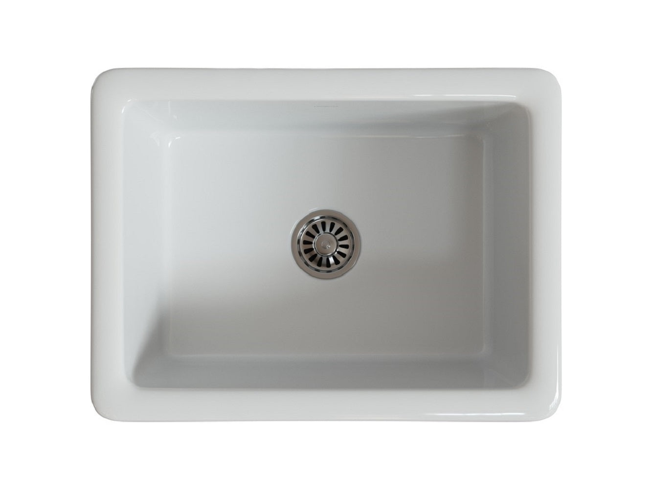 Latoscana 24-IN Fireclay Single Bowl Farmhouse Apron Sink LNR2418W Top