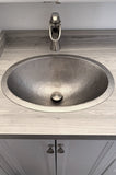 Premier Copper Products 19" Oval Copper Bathroom Sink, Nickel, LO19FEN - The Sink Boutique