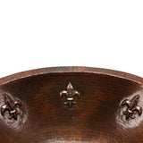 Premier Copper Products 19" Oval Copper Bathroom Sink, Oil Rubbed Bronze, LO19FFLDB - The Sink Boutique