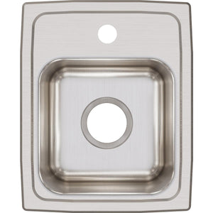 Alternate Image for Elkay Lustertone Classic 13" Stainless Steel Kitchen Sink, 18 Gauge, Lustrous Satin, 1 Faucet Hole, LR13161