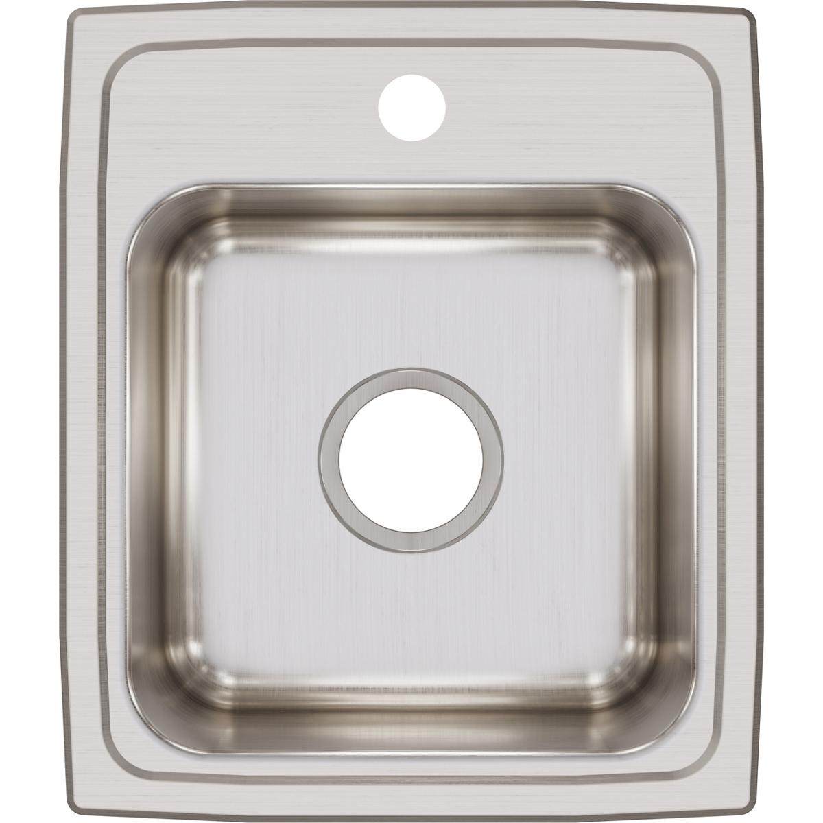 Elkay Lustertone Classic 15" Stainless Steel Bar Sink, Lustrous Satin, LR15171